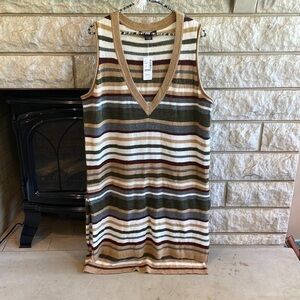 NWT Love & Legend high low sleeveless sweater dress 1X